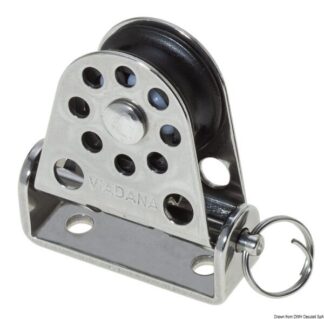 Bozzello verticale pivotante Ø mm 22 per cime mm 6 - 55.082.01 Osculati