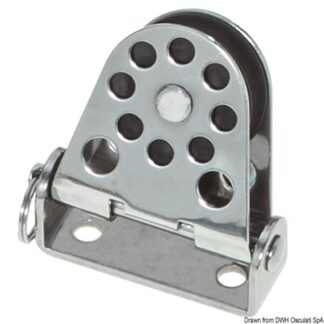 Bozzello verticale pivotante Ø mm 28 per cime mm 4 - 55.082.11 Osculati