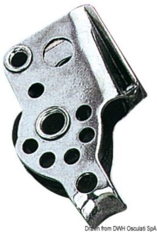 Bozzello inox 1 puleggia arricavo strozzatore 17x5 - 55.090.09 Osculati