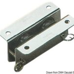 Bozzello inox incasso 2 pulegge 25x8 - 55.240.03 Osculati