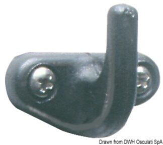 Gancetto nylon nero - 58.061.00 Osculati