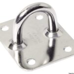 Piastra con anello inox 50x40 mm - 60.137.33 Osculati