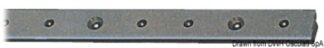 Rotaia lega leggera anodizzata 25x4 mm 2 m - 61.591.03 Osculati