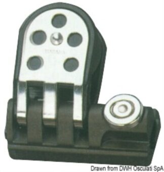 Passascotte con bozzello per rotaia 25/26 mm - 61.592.01 Osculati