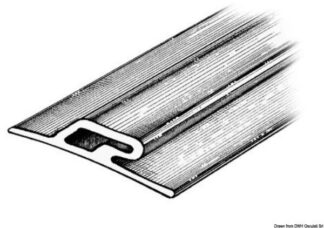 Profilo paracolpi 3,5x60x16 mm grigio RAL 9002 - 66.021.02 Osculati