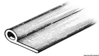 Profilo grigio RAL 7035 2x34,1x13,5 mm - 66.025.02 Osculati