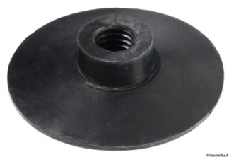 Portabandiera dritto nero 75mm - 66.233.00 Osculati