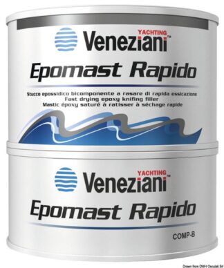 Stucco bicomp. Epomast Rapido bianco 0,50 l - 65.018.02 Osculati