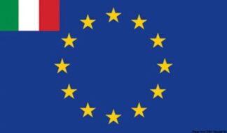 Bandiera Europa + Italia 30 x 45 cm - 35.440.02 Osculati