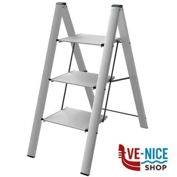 SGABELLO ALLUMINIO LEONARDO GR.2 SILVER COLOMBO G300A02W SGABELLI DOMESTICI C - immagine 3