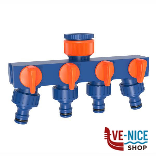 PRESA 4 RUBINETTI 3/4F+FILE. 3/4M OB ILCAMPO 10889 TS3035X RACCORDI IL CAMPO F - immagine 4