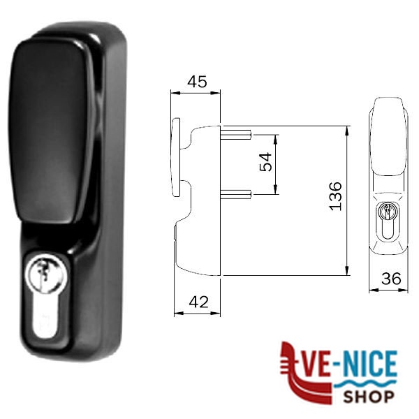 COMANDO ESTERNO MANIGLIONI IDEA 94013005T ISEO 94013005T ISEO ANTIPANICO S - immagine 3