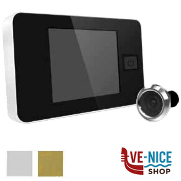 SPIONCINO DIGITALE 3,2" SILVER SP01 WALLY SP01-A VIDEOSORVEGLIANZA E ALLARMI S - immagine 3
