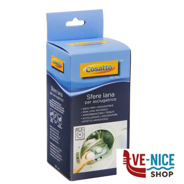 SFERE ASCIUGATRICE LANA cm 7 Pz 2 COSATTO LB-SL-0000-012 DETERSIVI BIANCHERIA C - immagine 2