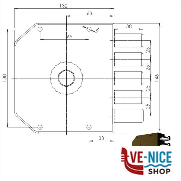 SERRATURA SIC.SEMPLICE SX POMPA 3000 MC CR 3000P-51MCK55/29 CR SERR.LEGNO APPLICARE S - immagine 3