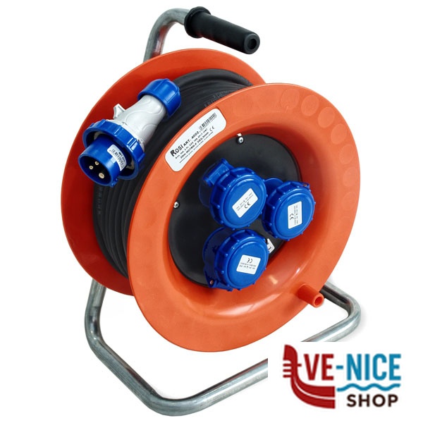 AVVOLGICAVO m 30 3x2,5 3x2PT CEE IP55 ROSI 4002 AVVOLGICAVI E PROLUNGHE F - immagine 3