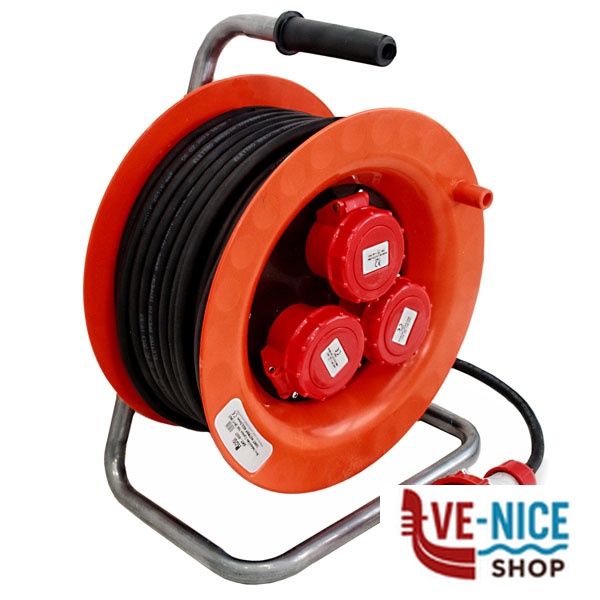 AVVOLGICAVO m 30 4x2,5 3x3PT CEE IP55 ROSI 4007 AVVOLGICAVI E PROLUNGHE F - immagine 3
