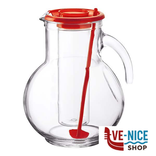 CARAFFA VETRO KUFRA PORTAGHIACCIO l 2,0 BORMIOLI 135729MR9321990 CARAFFE VETRO C - immagine 2