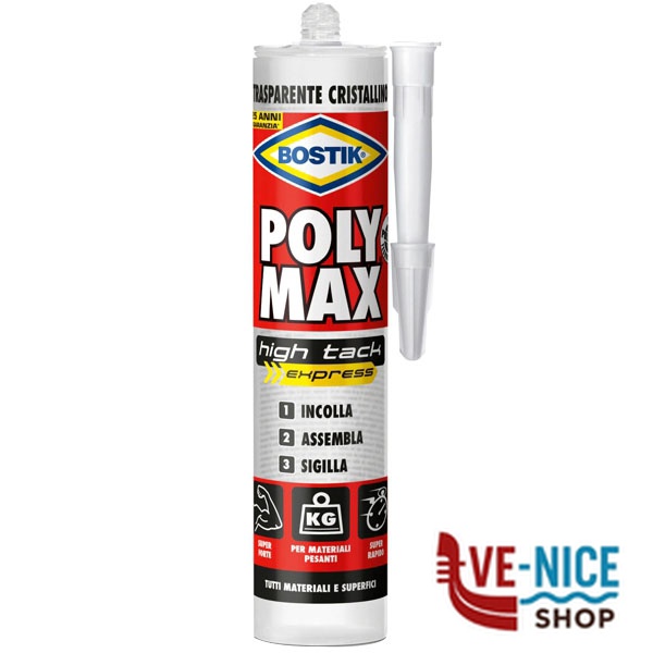 ADESIVO POLY MAX g 300 CRISTAL HIGH TACK BOSTIK 6312797 BOSTIK F - immagine 3