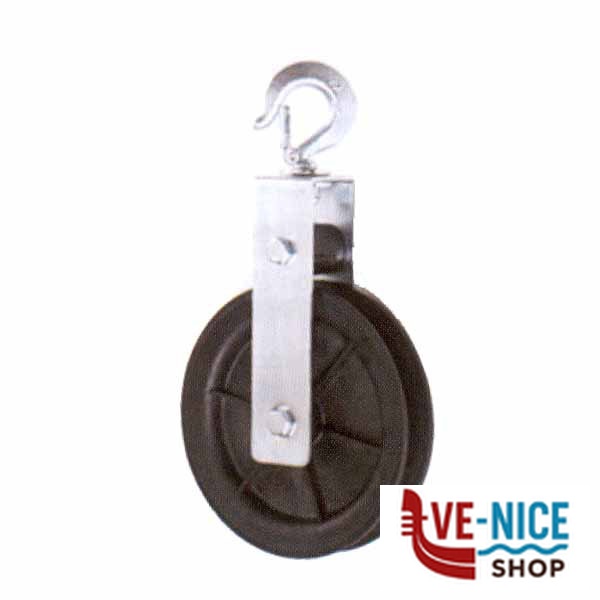 CARRUCOLA RUOTA TEFLON mm 200 15 142 CARRUCOLE F - immagine 3