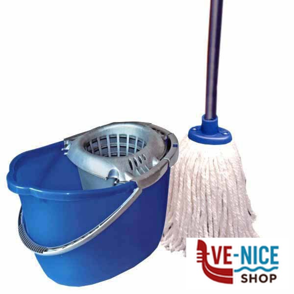 MOCIO COMPLETO SUPER Pz 5 MOPPERIA MOP SET OV. LAVAPAVIMENTI MOCIO C - immagine 2
