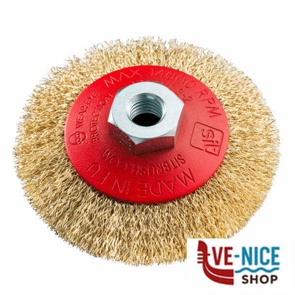 SPAZZOLA CONICA 120 MA14 BL SIT BCO120-222 SPAZZOLE ELETTROUTENSILI F - immagine 3