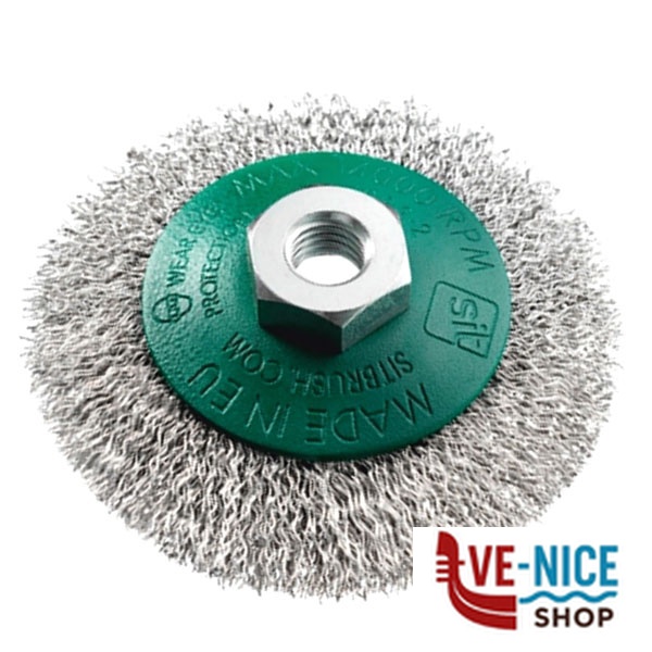 SPAZZOLA CONICA 90 MA14 INOX BL SIT BCO90-945 SPAZZOLE ELETTROUTENSILI F - immagine 2