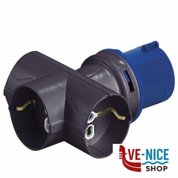 ADATTATORE SP CEE 2PT PR 3x2PT+SK ROSI 1879 SPINE E ADATTATORI ELETTRICI F - immagine 3