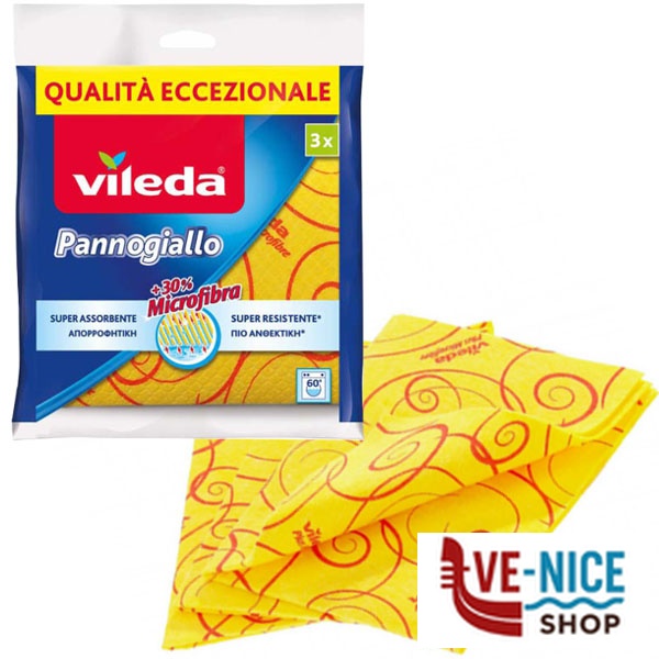 PANNO MILLEUSI PANNOGIALLO Pz 3 cm 40x36 VILEDA 167902 VILEDA C - immagine 2