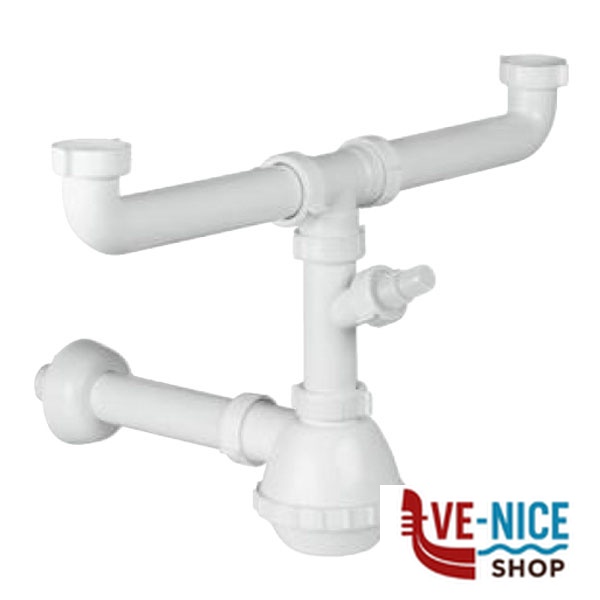 SIFONE LAVELLI PERA 2 VIE PP BIANCO 2FW 2FW SIFONI F - immagine 2