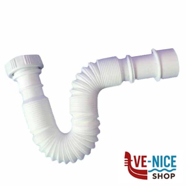 TUBO SCARICO LAVELLI 1"1/2x32 300/730 BIANCO 1X8 TUBI SCARICO LAVELLI F - immagine 2