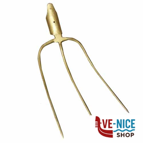 FORCA 3 DENTI ORO ILCAMPO 02214 FORCHE F - immagine 2