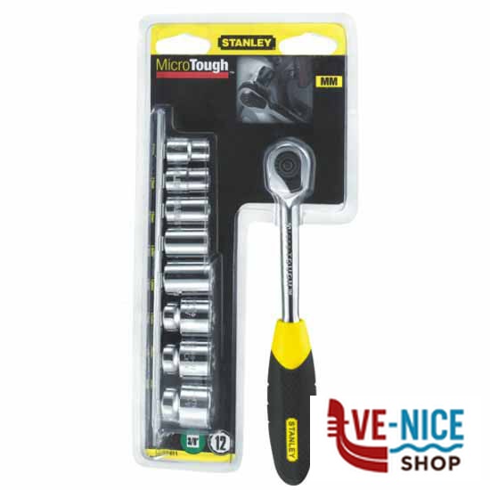 CRICCH.MICROTOUGH 1/4"+ 9 BUSSOLE 0-94-610 STANLEY STMT82666-0 STANLEY F - immagine 2