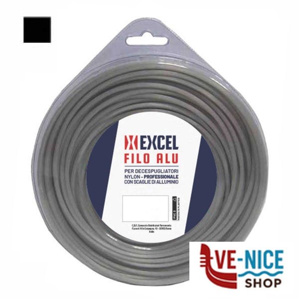 FILO NYLON QUADRO ALU mm 3,3 m 12 EXCEL 09968 DECESPUGLIATORI E ACCESSORI F - immagine 3