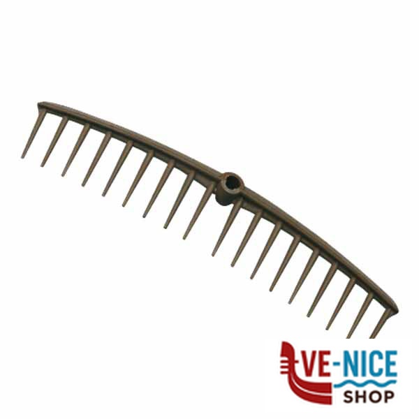RASTRELLO PLASTICA 20 DENTI AOSTA STEA 001/20 RASTRELLI F - immagine 2