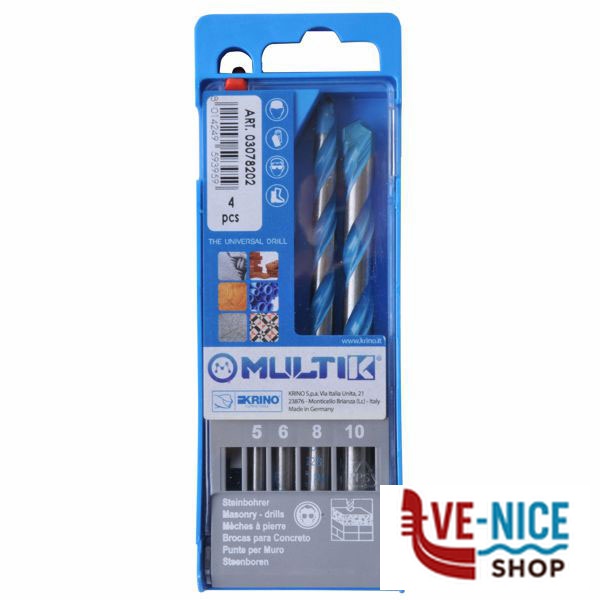 PUNTE MULTIK Sr Pz 4 mm 5/10 03078 KRINO 03078202 PUNTE ELICOIDALI SERIE F - immagine 4