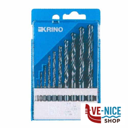 PUNTE HSS RULLATE Sr Pz 10 mm 1/10 01016 KRINO 01016201 PUNTE ELICOIDALI SERIE F - immagine 4
