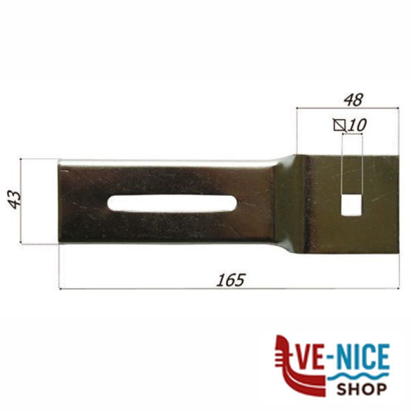 SUPPORTO MOTORE AVVOLGIBILI mm 165x43 1104/E1.N ACCESSORI AVVOLGIBILI F - immagine 4