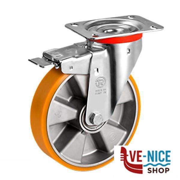 RUOTA POLIURETANO PG+F 100x85 125x35 656503 TR 656503 RUOTE INDUSTRIALI F - immagine 4