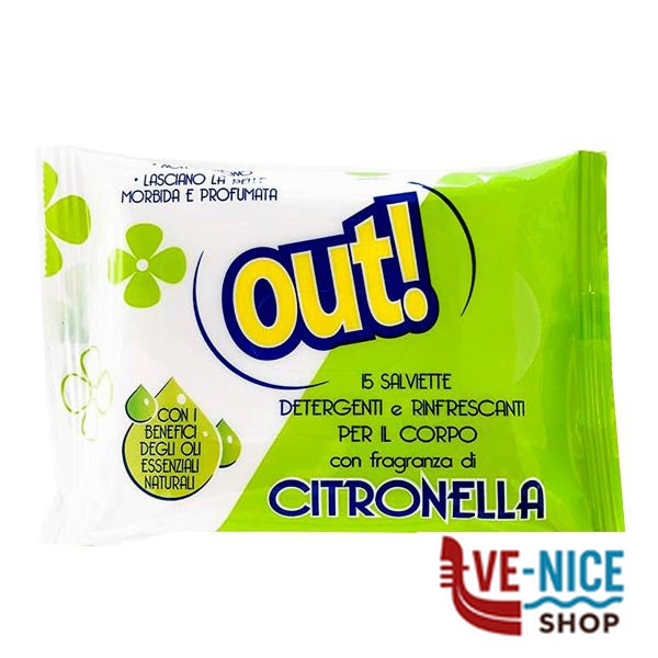 ANTIZANZARE SALVIETTE OUT Pz 15 SOFFICE AL1976 REPELLENTI ZANZARE C - immagine 4