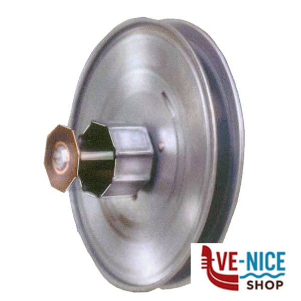 PULEGGIA RIDUTTORE 1:2,5 mm 250 RULLO MET SAGOMATO 1380/N ACCESSORI AVVOLGIBILI F - immagine 2