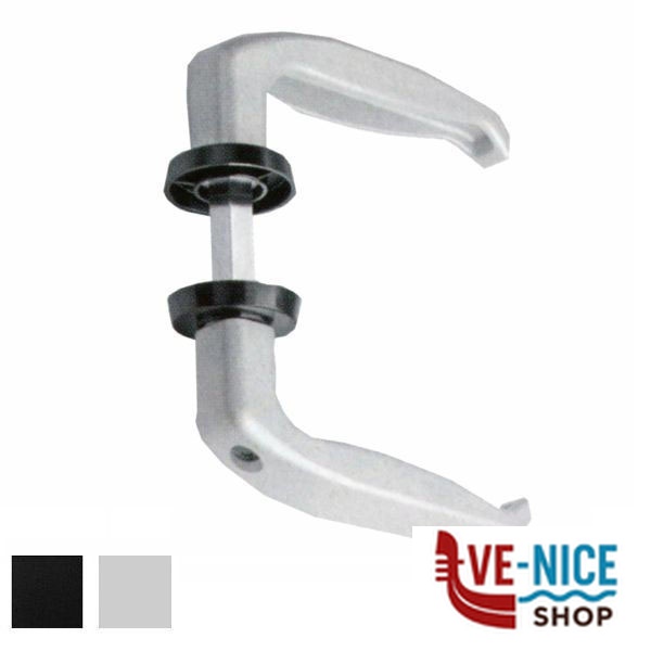 MANIGLIA CANCELLI VITE NERA 25x35 210 FC 10901005503 MANIGLIE F - immagine 2