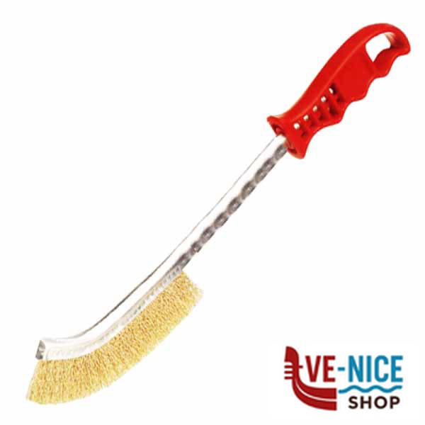 SPAZZOLA SPID ACCIAIO OTTONATO LUNGA SIT 015 SPAZZOLE FERRO MANUALI F - immagine 3