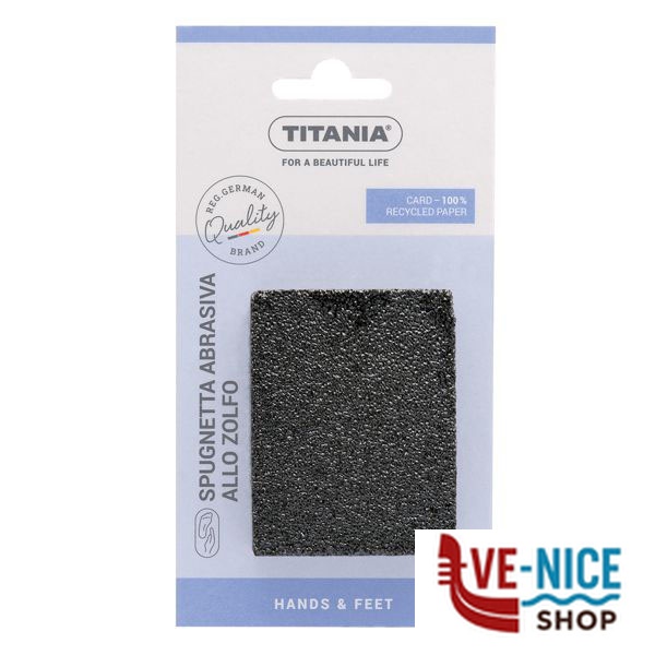 SPUGNETTA ABR. ZOLFO 5x6,5 h 2,0 3000/2 TITANIA 70035 ACCESSORI CURA PERSONA C - immagine 3