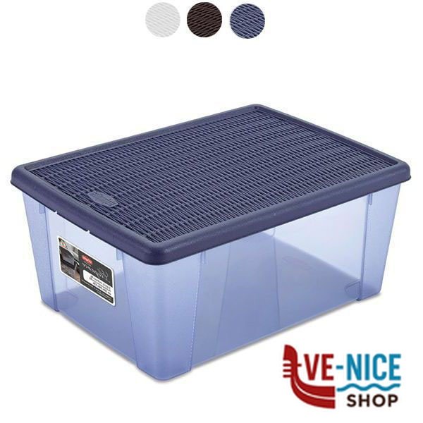 BOX VISUALBOX ELEG. MOKA cm 39x29 h 17 STEFANPL 30850 BOX CONTENITORI C - immagine 2