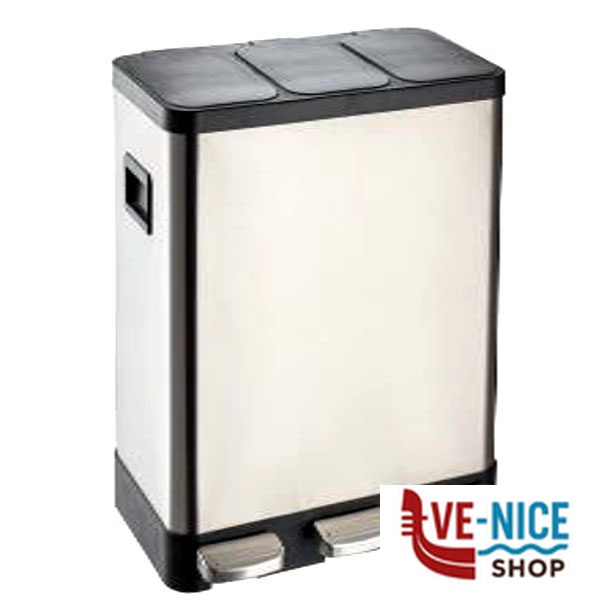 PATTUMIERA DIFFERENZIATA INOX 3 l 42 XTRA 11538 PATTUMIERE DIFFERENZIATE C - immagine 2