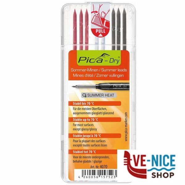 MINA DRY ESTIVA COLORATA Pz 8 4070 PICA 4070 MATITE MURATORI F - immagine 2