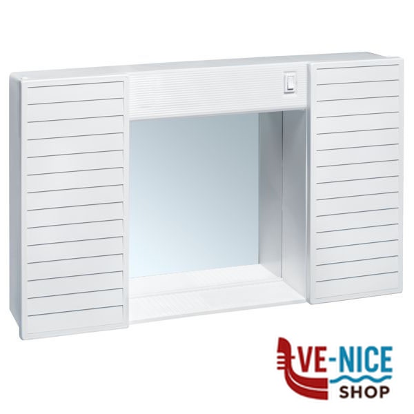 ARMADIETTO BAGNO 2 ANTE LUCE cm 58x12 h 37 1150 ARMADIETTI BAGNO C - immagine 2