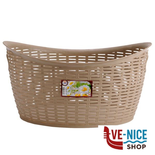 CESTA RATTAN cm 49x40 h 25 LEGA 0602 PORTABIANCHERIA C - immagine 2