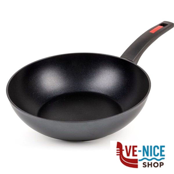 WOK 1 MANICO cm 28 EVOLUTION ZANETTI 580028 PENTOLE ZANETTI C - immagine 2